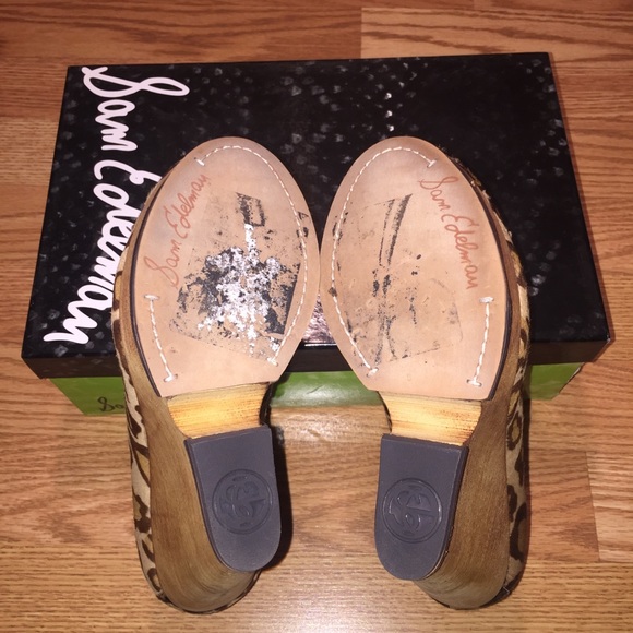 SAM EDELMAN Wesley Calf Hair Leopard Wedge Loafer - Picture 8 of 8